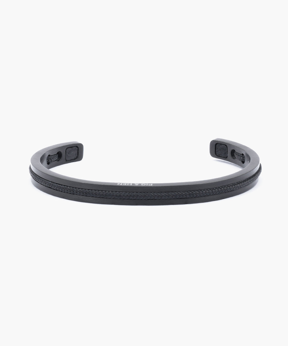新品 PIG&HEN ピッグアンドヘン NAVARCH 6mm バングル Navarch 6mm Black | Black – Pig & Hen