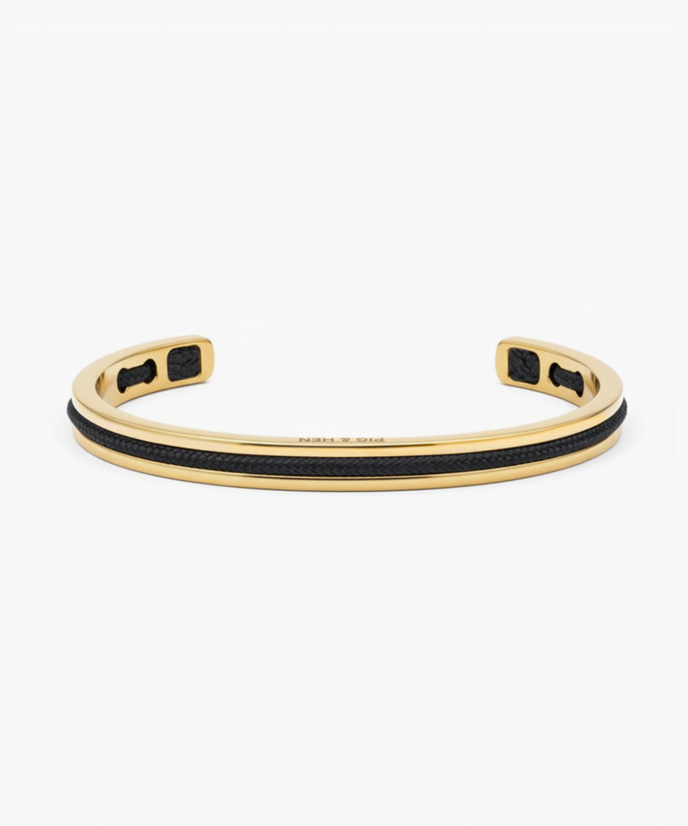 新品 PIG&HEN ピッグアンドヘン NAVARCH 6mm バングル Navarch 6mm Black | Gold – Pig & Hen