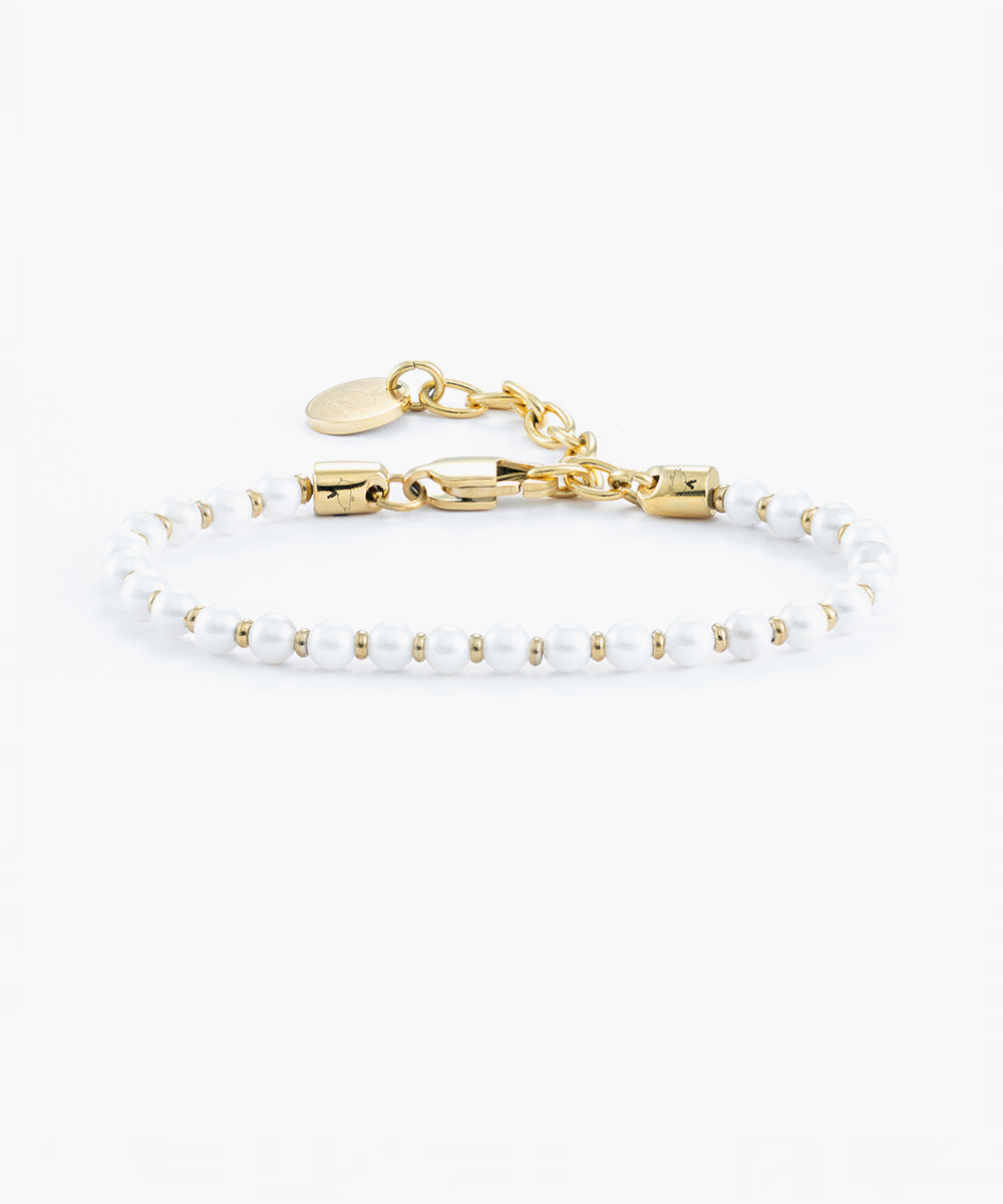 Brontide 4 mm Pearl | Gold