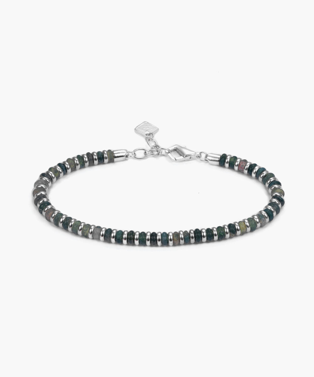 Mariner Brontide 4mm Moss Agate | 925 Sterling Zilver