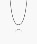 Curb Chain Necklace Black 50cm | Black