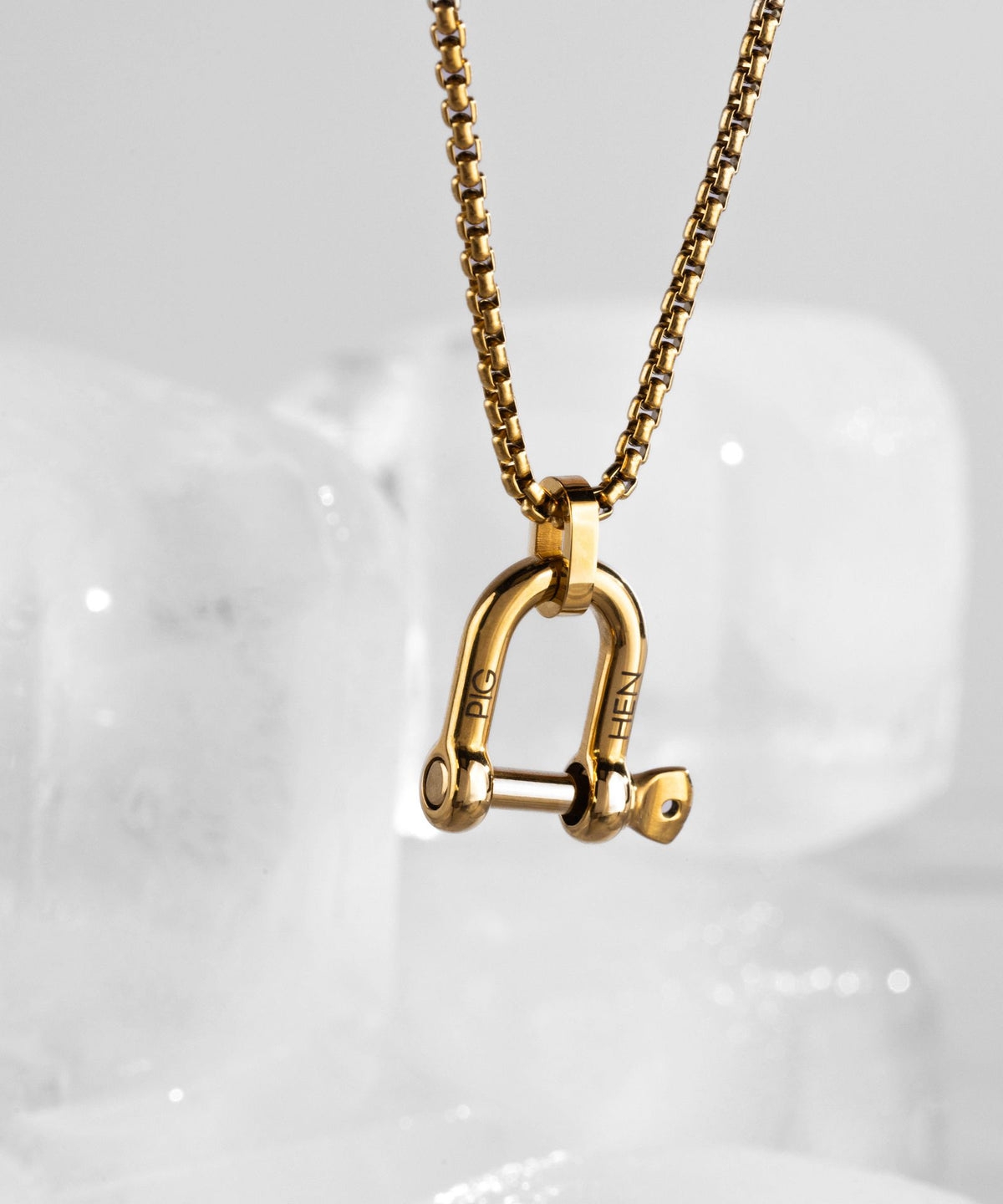 D-shackle Necklace Gold