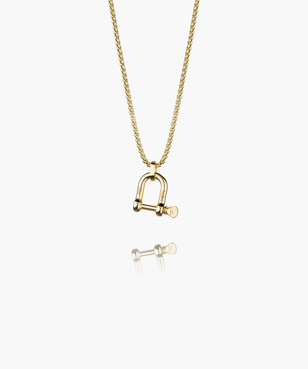 D-shackle Necklace Gold