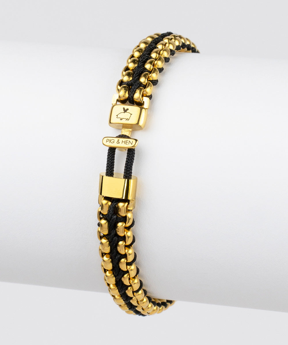 Catena Venetian 7mm Black | Gold