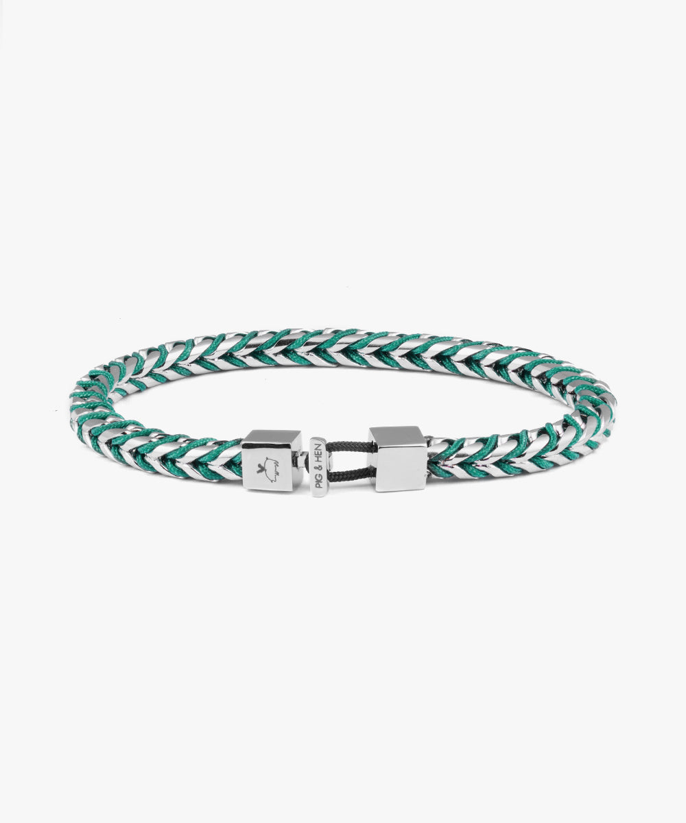 Catena Foxtail Patina Green | Silver