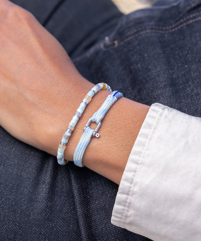Franky Arctic Blue - Cream | Silver