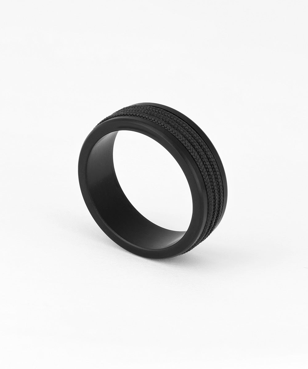 Navarch 8mm Wrap Ring | Black | Black