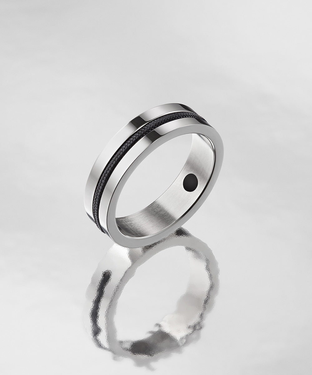 Navarch 6mm Ring Navy | Silver