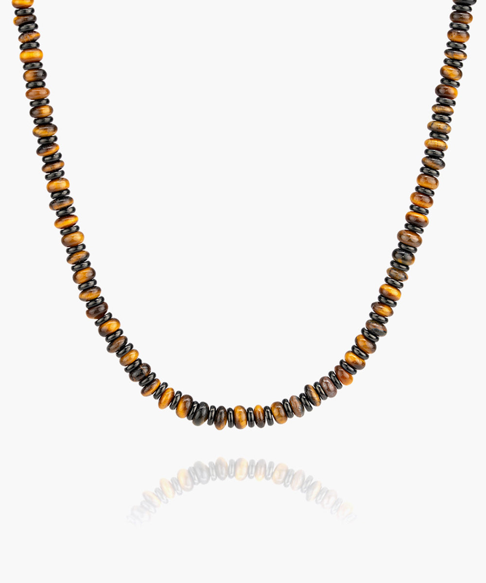 Brontide Necklace Tiger Eye | Black