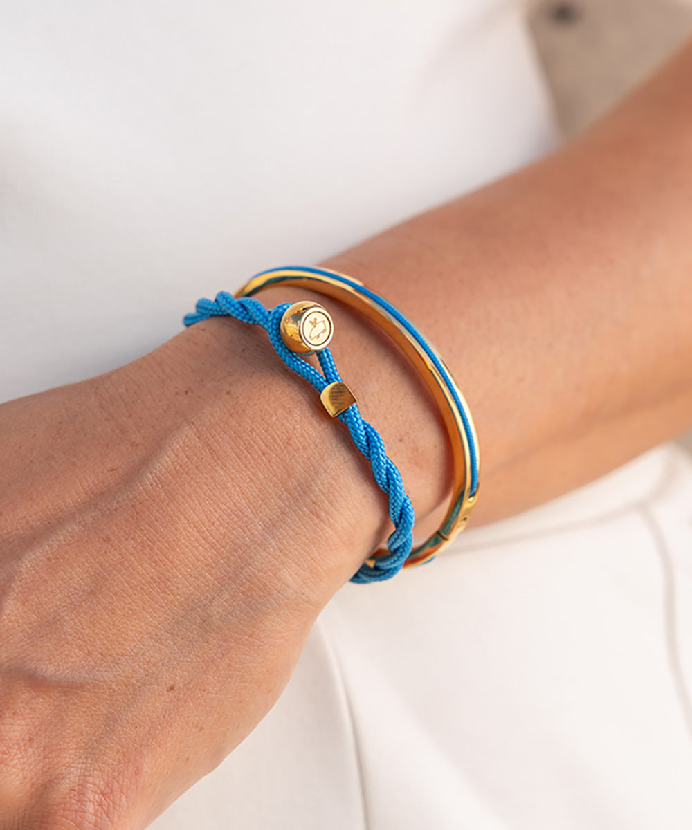 Ed | Light Blue | Goudkleurig
