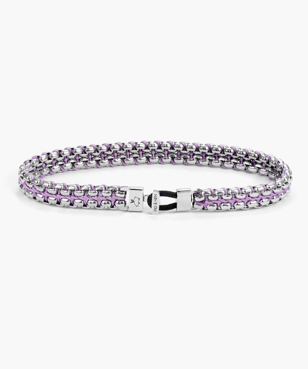 Catena Venetian 7 mm Lilac Purple | Silver