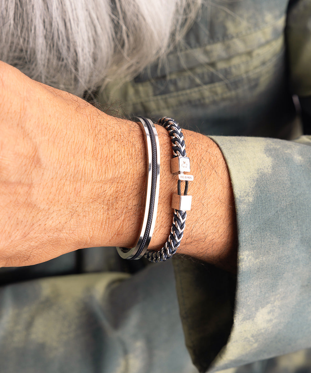 Catena Foxtail Navy | Silver