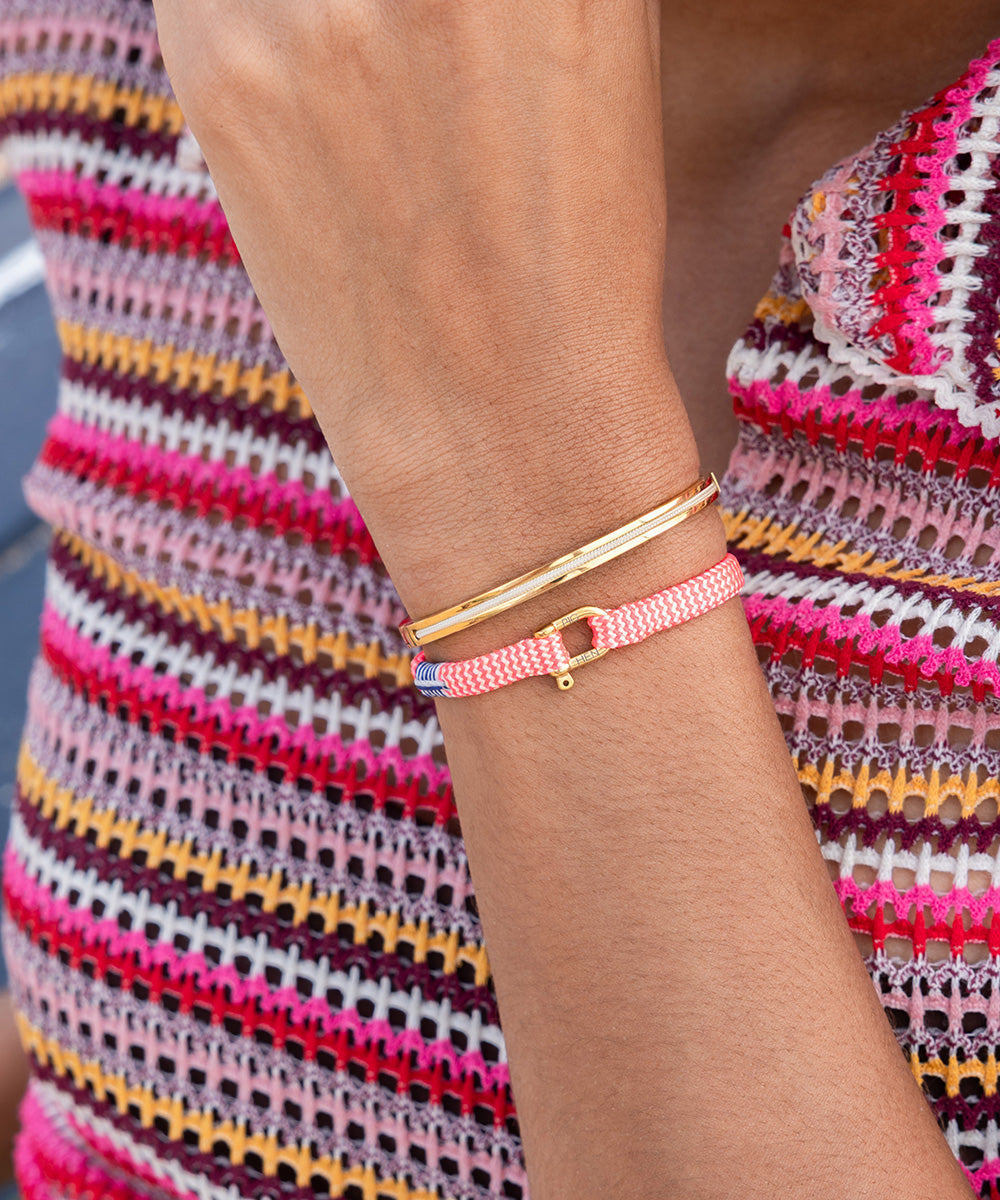 Franky Neon Pink - Cream | Gold