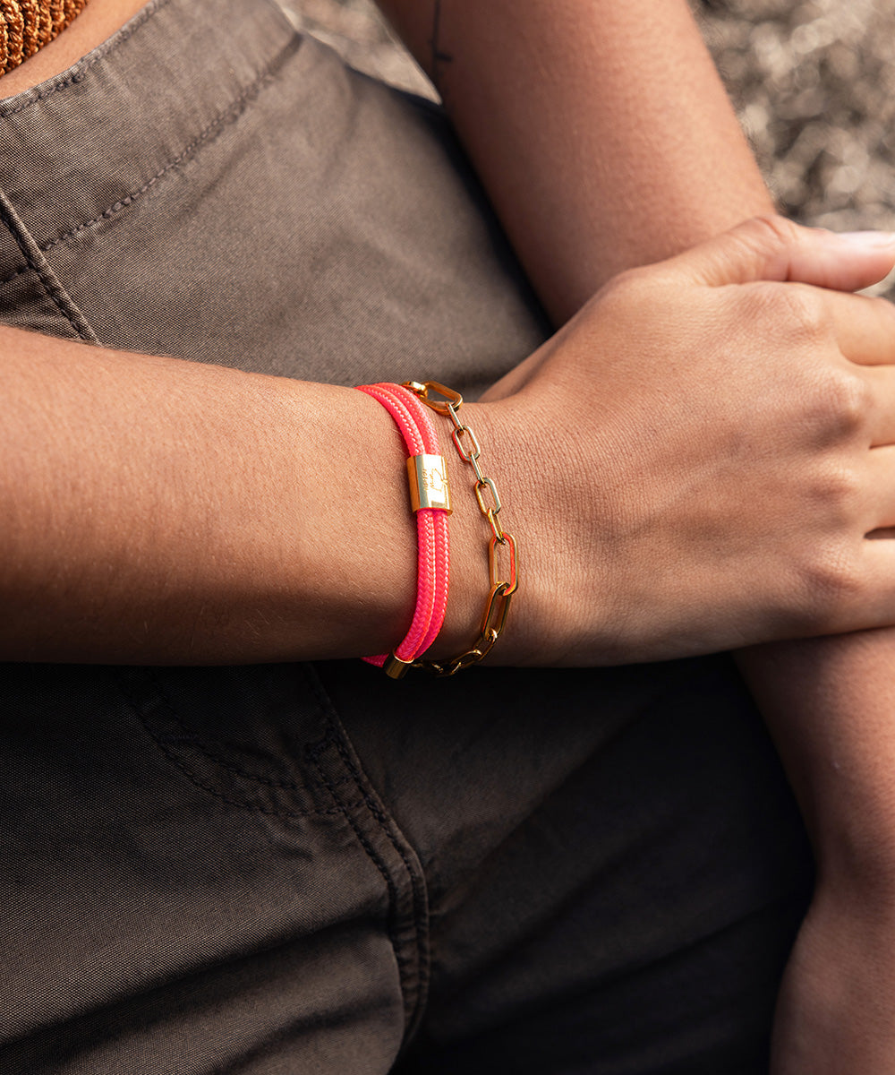 Lewis Neon Pink | Gold
