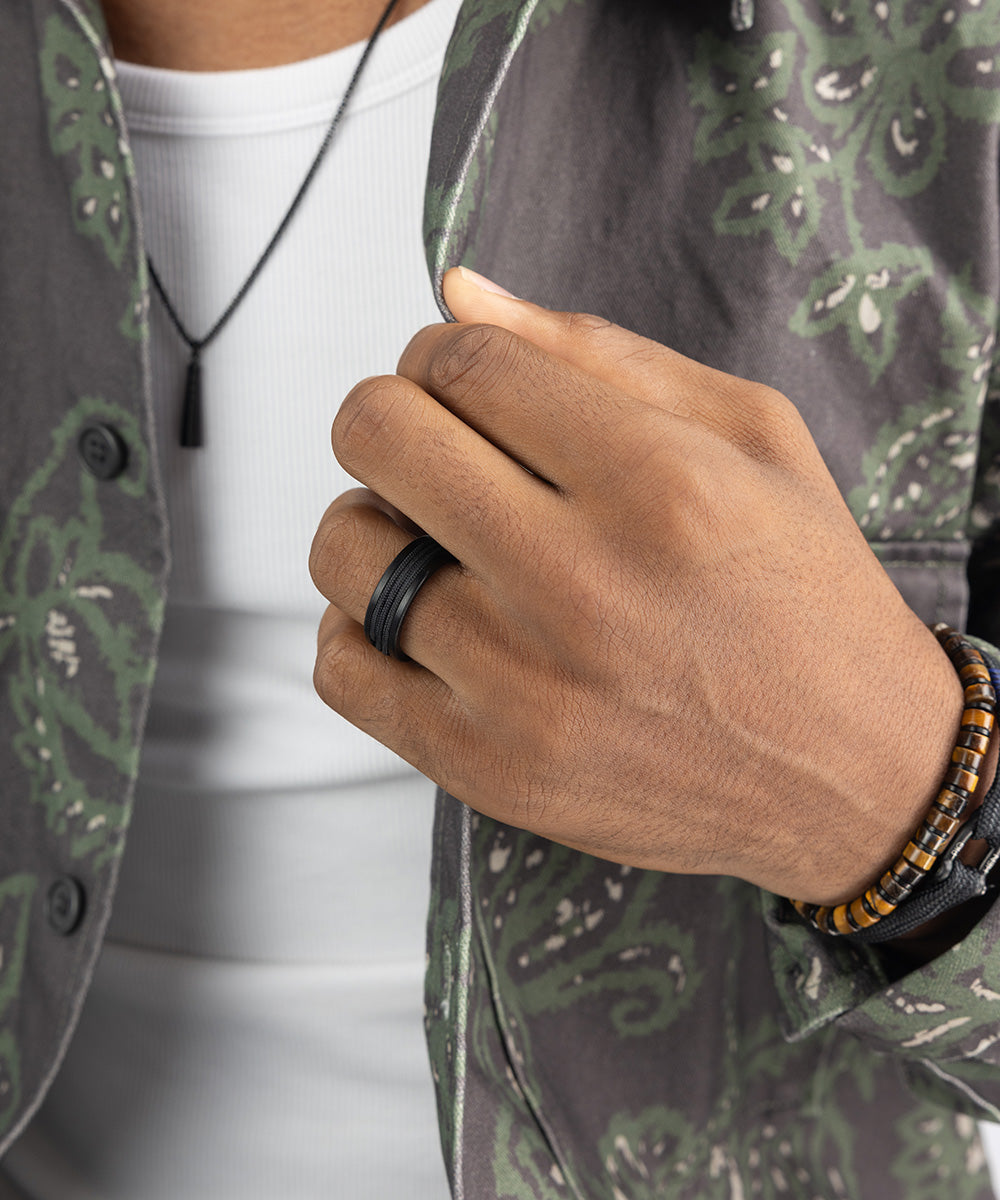 Navarch 8mm Wrap Ring | Black | Black