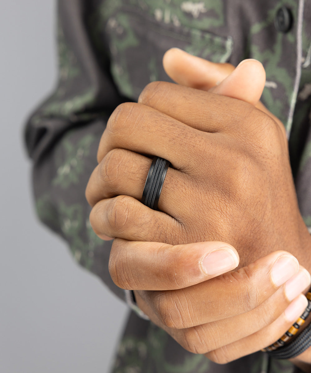 Navarch 8mm Wrap Ring | Black | Black