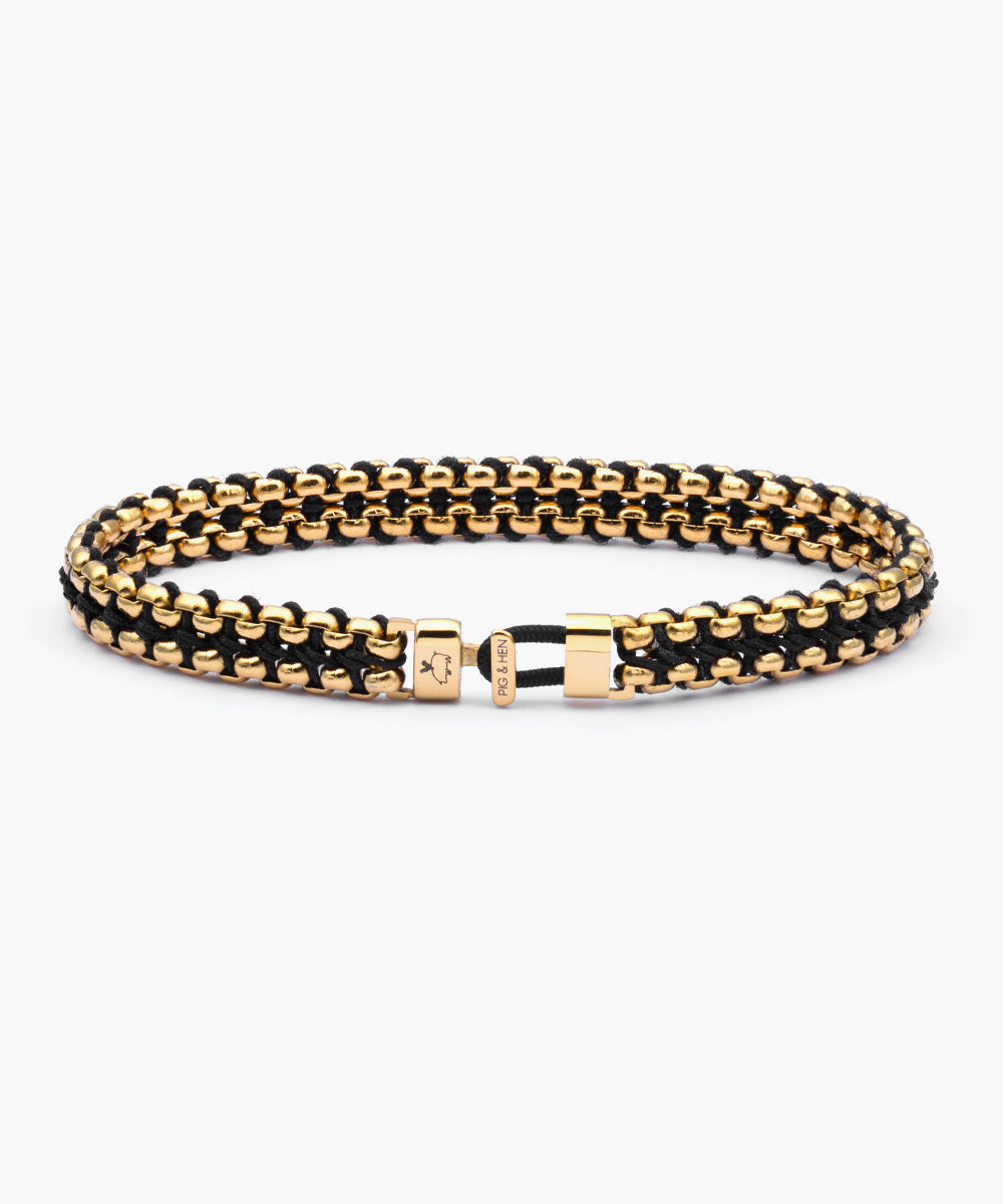 Catena Venetian 7mm Black | Gold