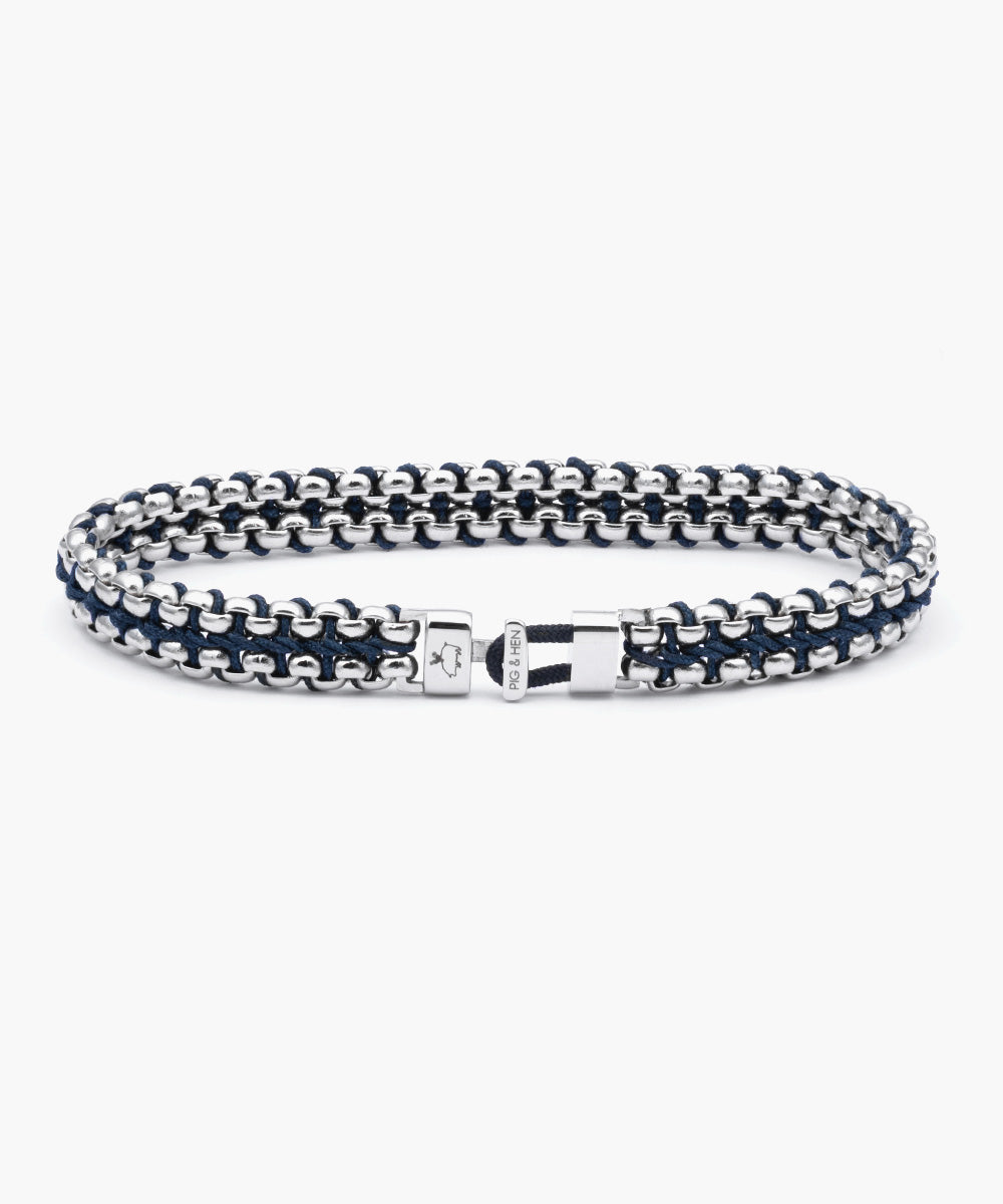 Catena Venetian 7mm Navy | Silver