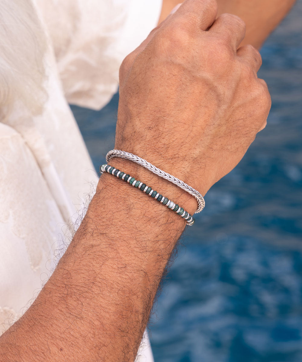 Mariner Brontide 4mm Moss Agate | 925 Sterling Silver