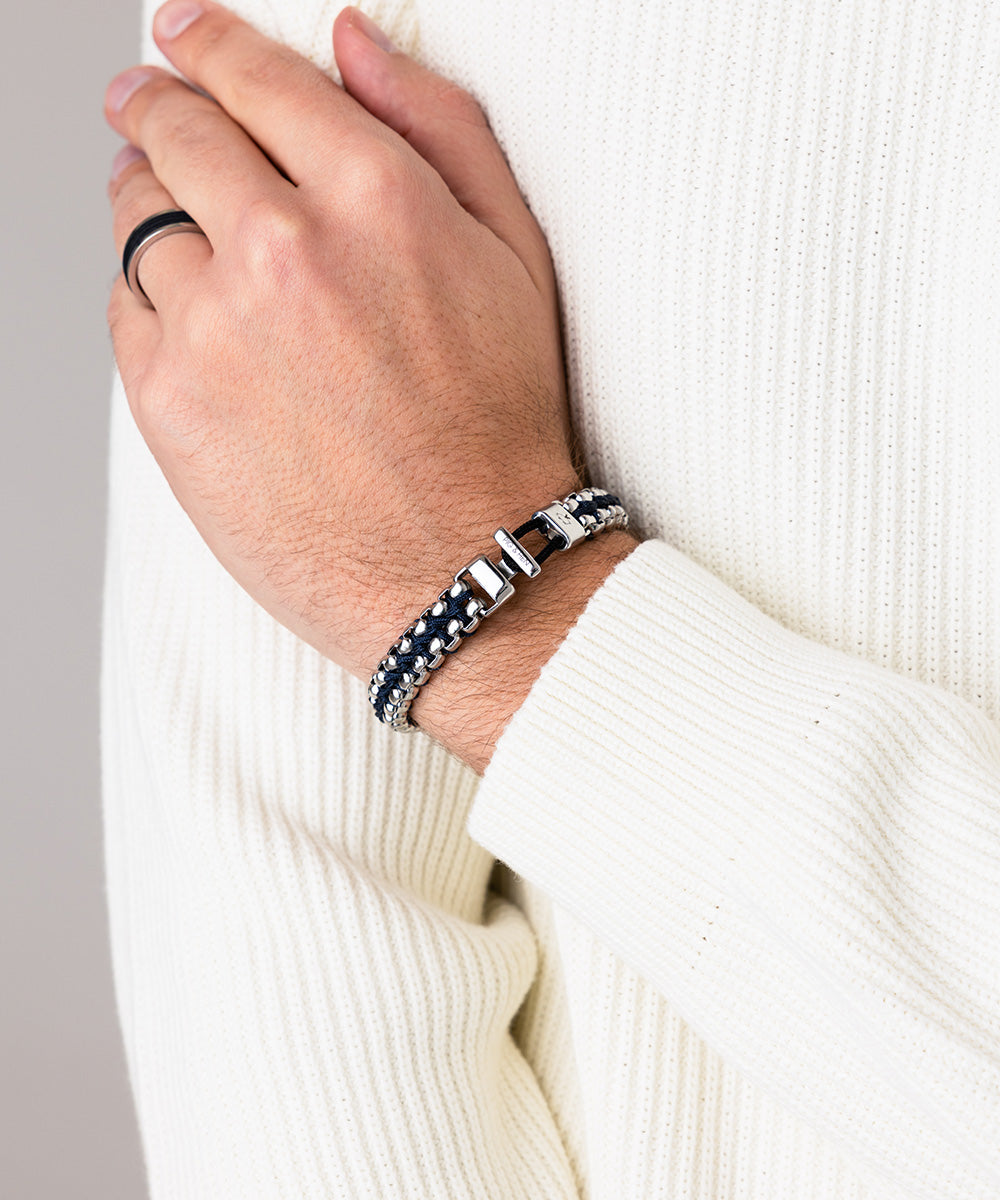 Catena Venetian DBL Navy | Silver