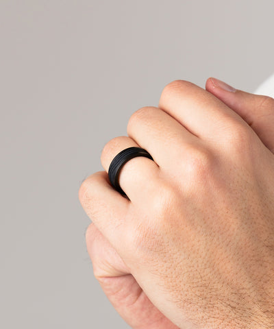 Navarch 8mm Wrap Ring | Black | Black