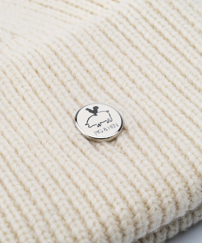 P&H Beanie Off White | Off | White | Zilverkleurig