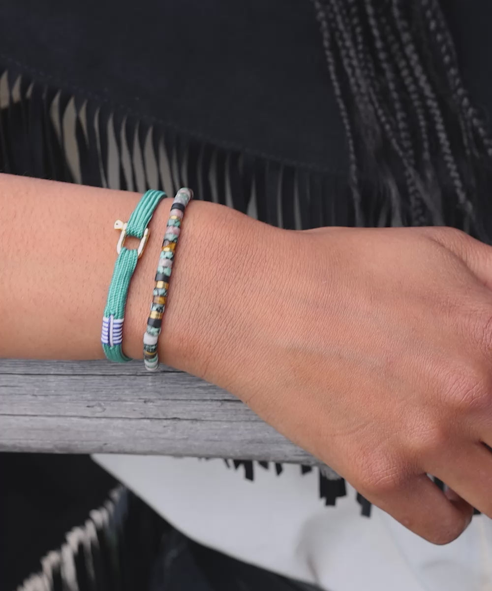 Franky Patina Green | Gold