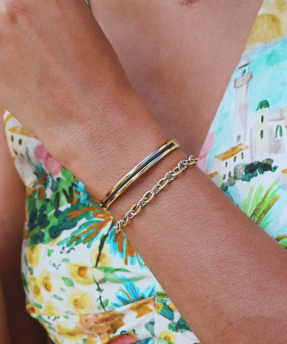 Maya Lou 6mm Black | Gold